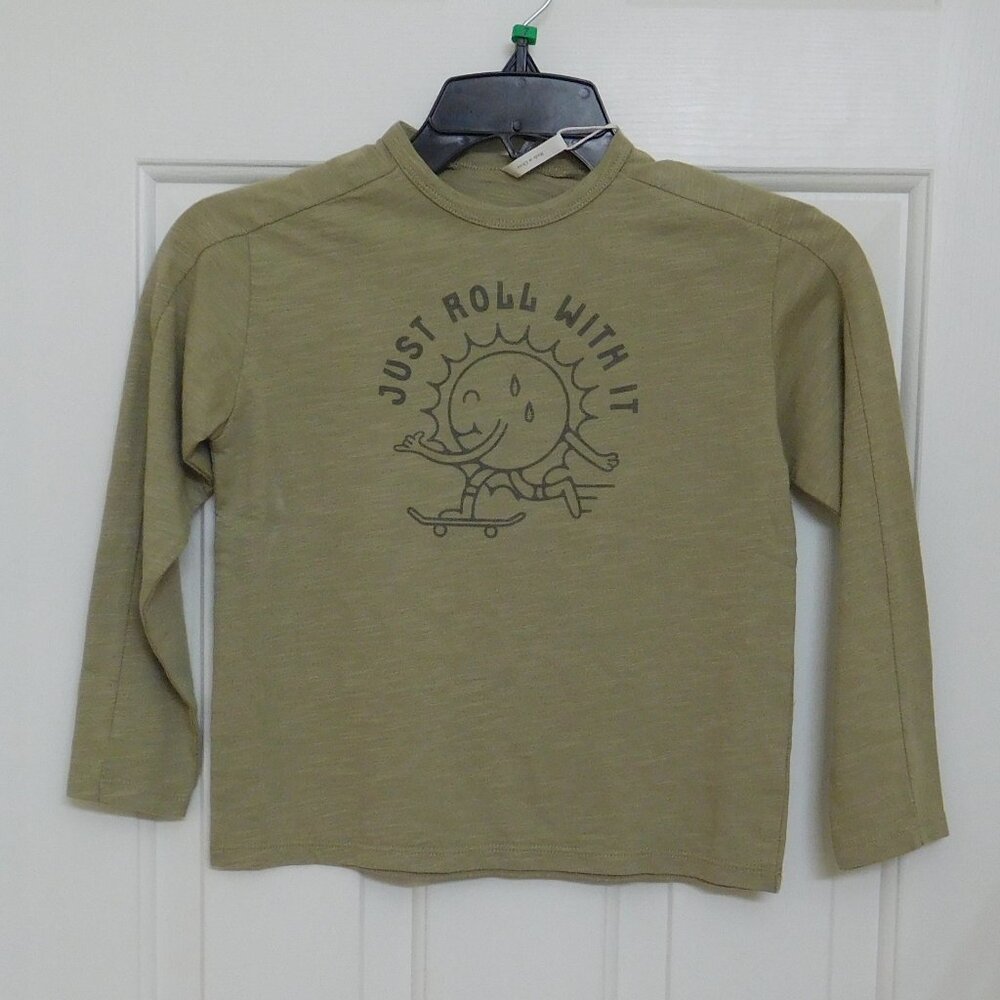 NWT Boys Rylee + Cru Long Sleeve Roll With It Skateboard Shirt sz 6/7